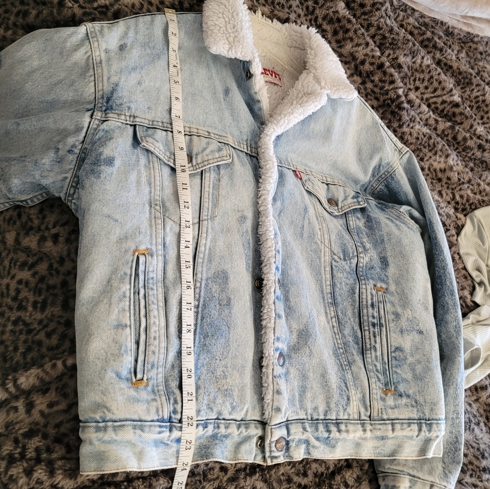 VINTAGE Levi's Sherpa Lined Jacket - Picture 9 of 12